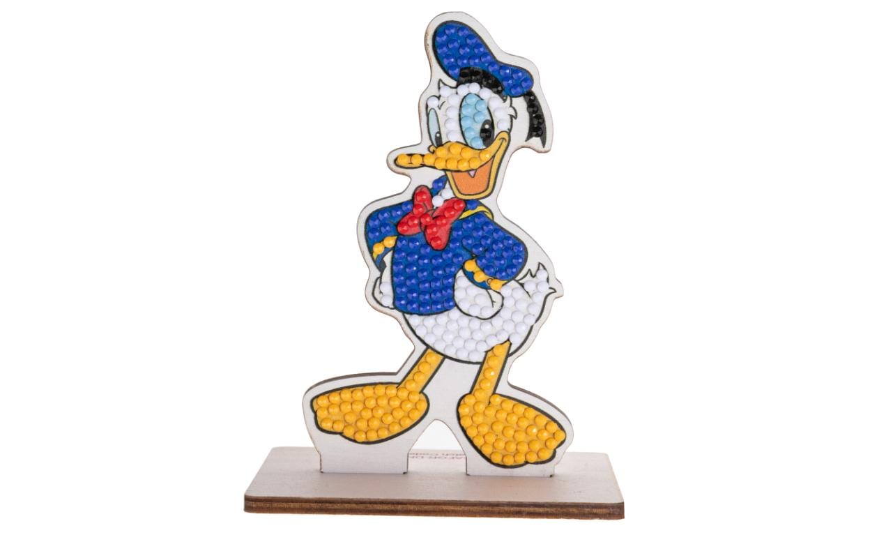 CRAFT Buddy Diamond-Painting-Set – Donald Duck – 8 × 11 cm – ab 6 Jahren