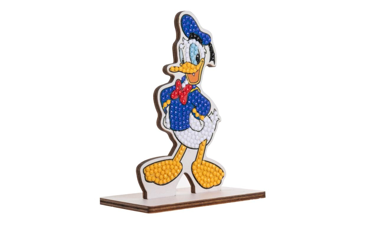CRAFT Buddy Diamond-Painting-Set – Donald Duck – 8 × 11 cm – ab 6 Jahren