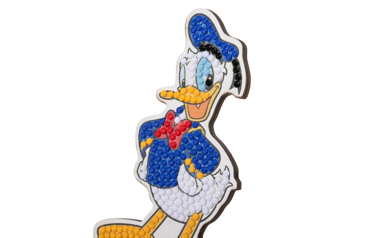 CRAFT Buddy Diamond-Painting-Set – Donald Duck – 8 × 11 cm – ab 6 Jahren