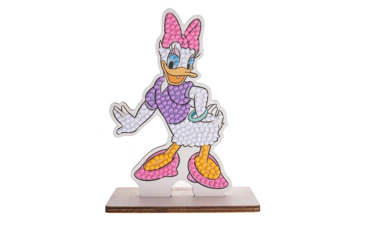 CRAFT Buddy Crystal Art Buddy – Diamond-Painting-Set Daisy Duck – 8 × 11 cm – ab 6 Jahren