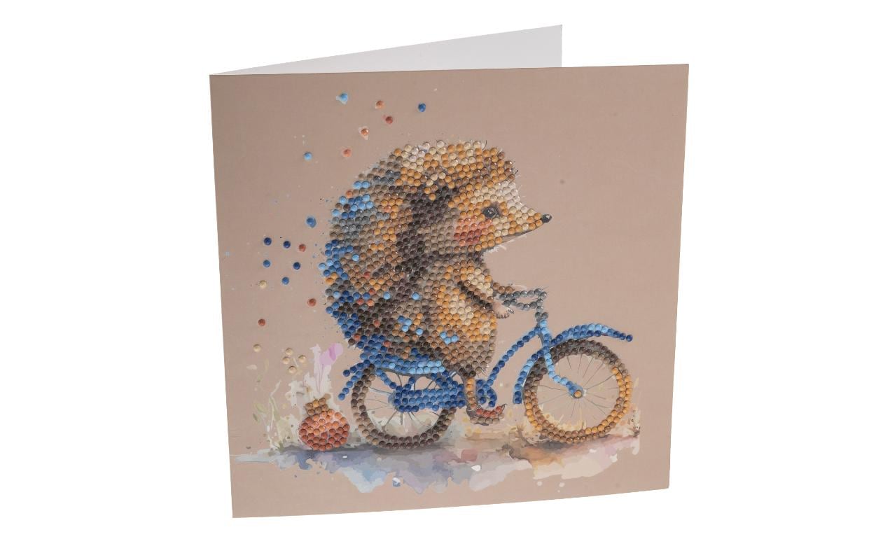 CRAFT Buddy Diamond-Painting-Set Igel – 18 × 18 cm – ab 8 Jahren
