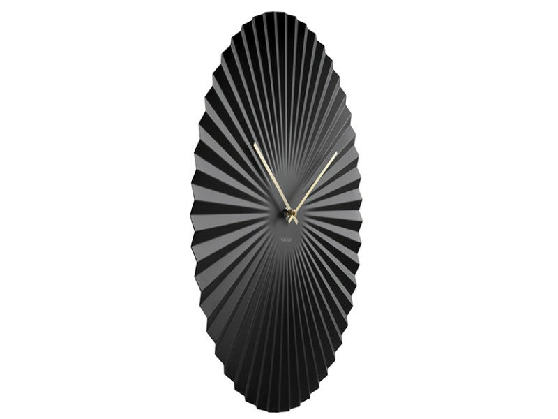 Karlsson Wanduhr Sensu XL – Ø 50 cm, schwarz, Metall