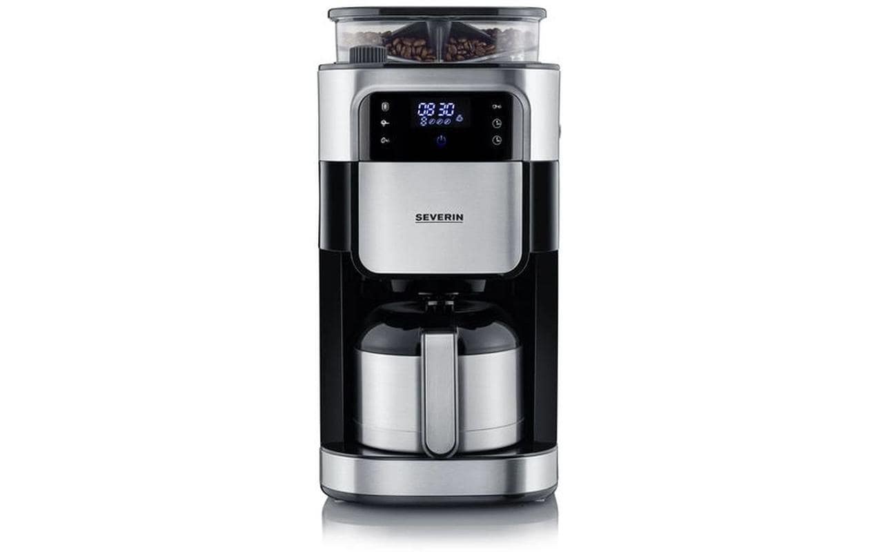 Severin KA4814 Filterkaffeemaschine – 8 Tassen, 1,0 l, Karaffe, Schwarz/Edelstahl