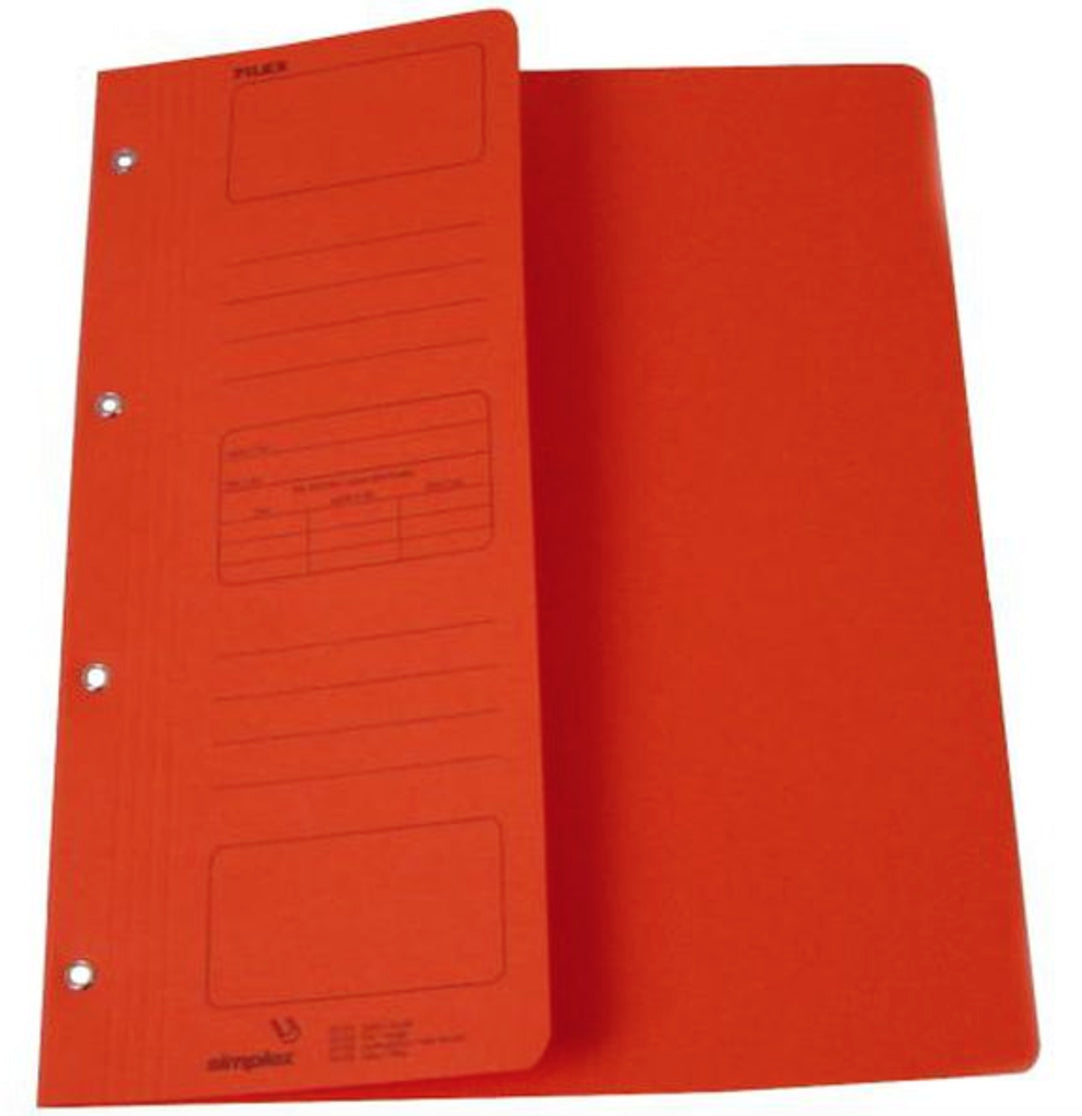 Simplex Schnellhefter – A4, Karton, Rot, Beschriftungslinien, 240 g/m²