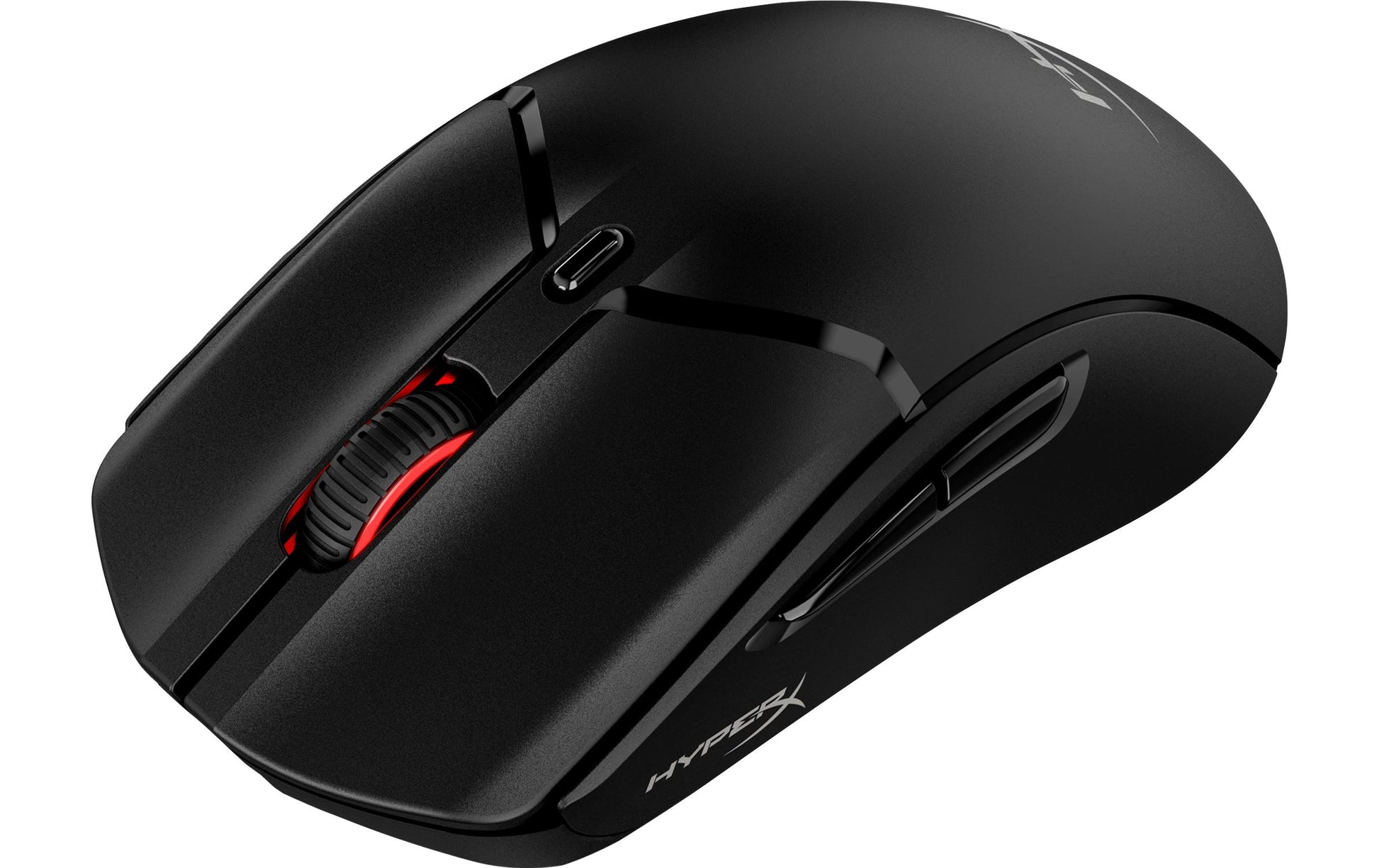 HyperX Pulsefire Haste 2 Gaming-Maus – kabellos, 6 Tasten, für Rechtshänder, RGB-Beleuchtung, schwarz