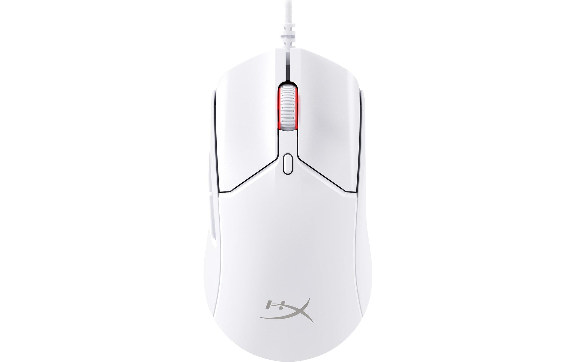 HyperX Pulsefire Haste 2 Gaming-Maus – kabelgebunden, 26'000 dpi, 8'000 Hz, 6 Tasten, für Rechtshänder, weiss