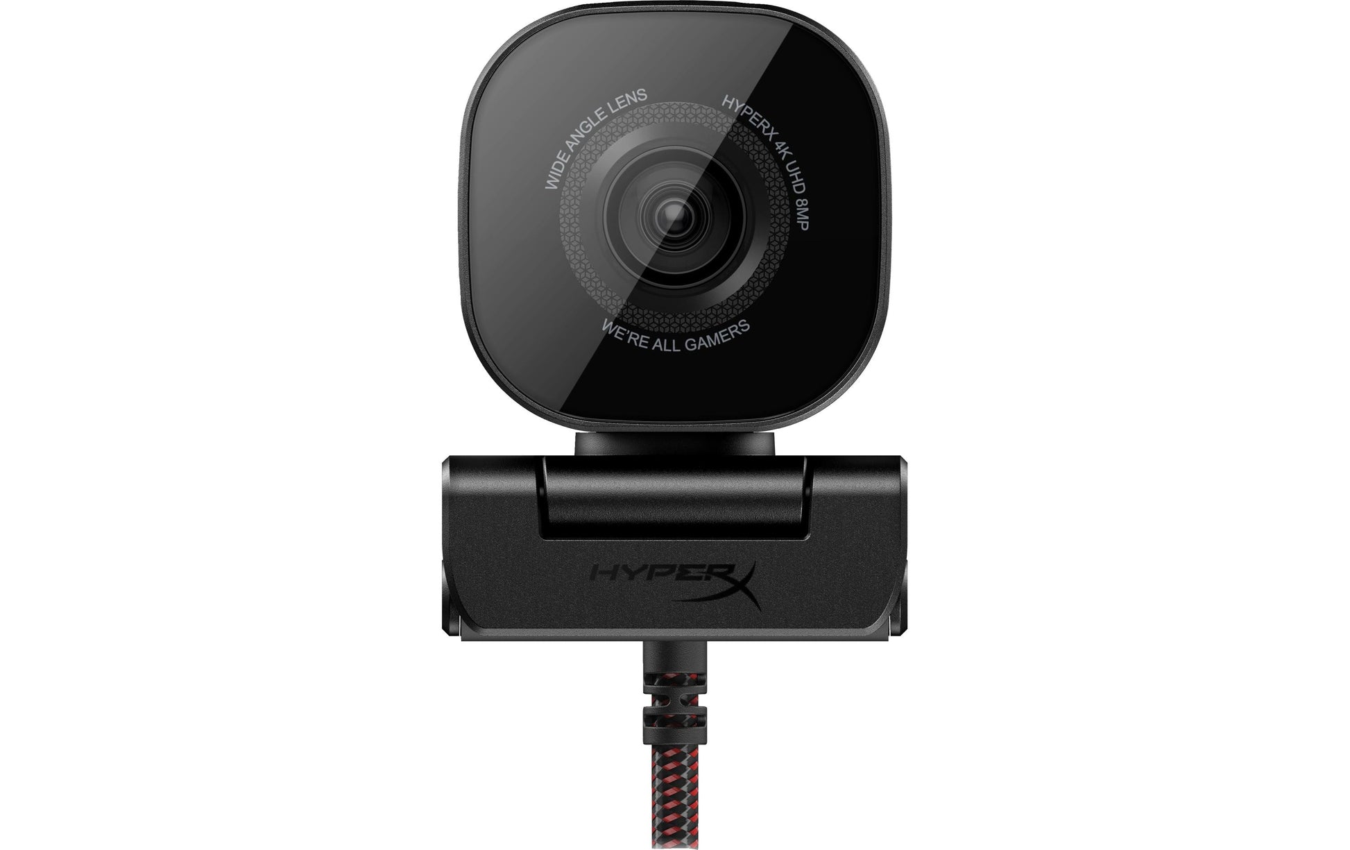 HyperX Vision S – Webcam – 4K, USB‑C (USB 3.0), Autofokus, ohne Mikrofon, 90° FOV, Schwarz