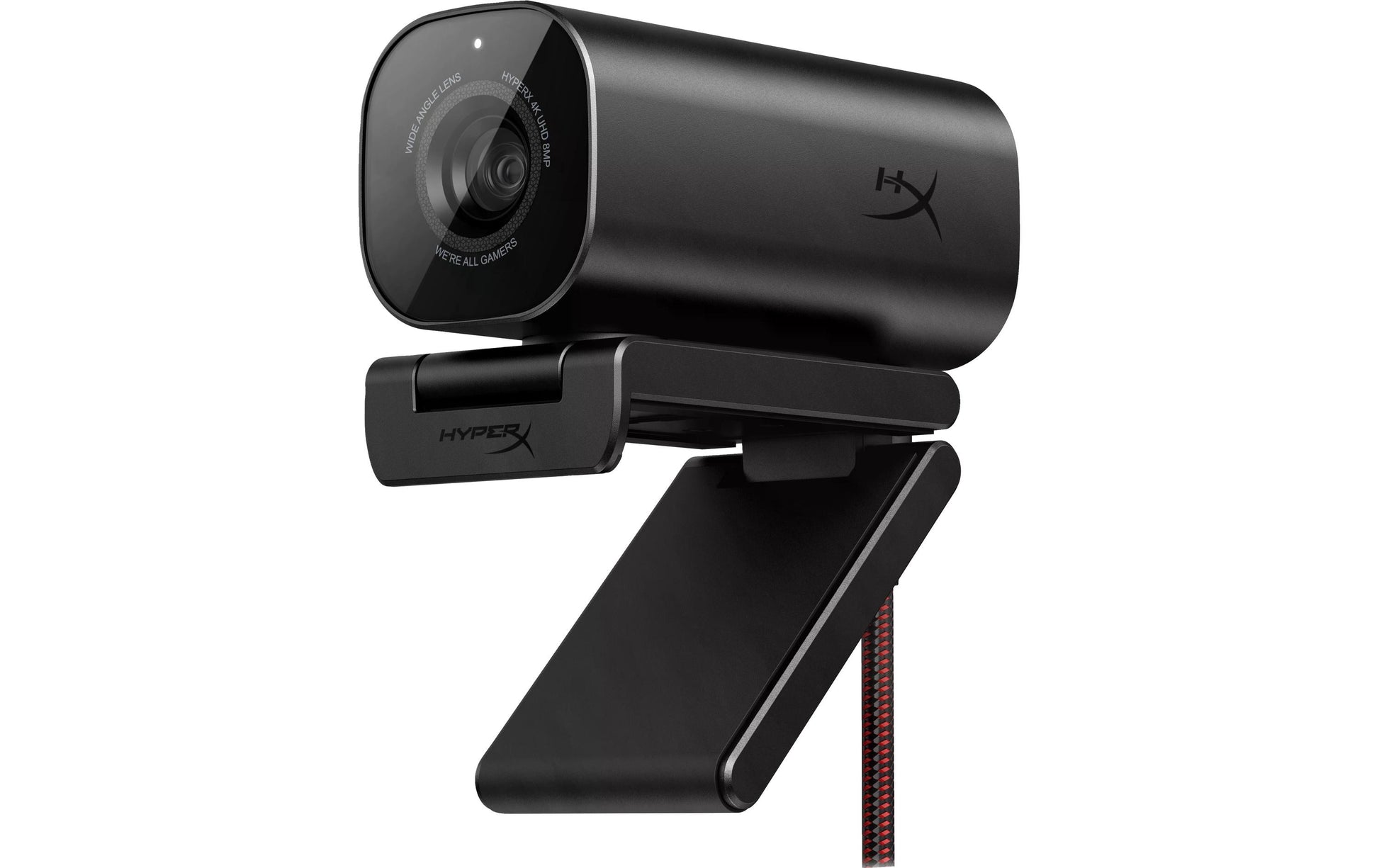 HyperX Vision S – Webcam – 4K, USB‑C (USB 3.0), Autofokus, ohne Mikrofon, 90° FOV, Schwarz