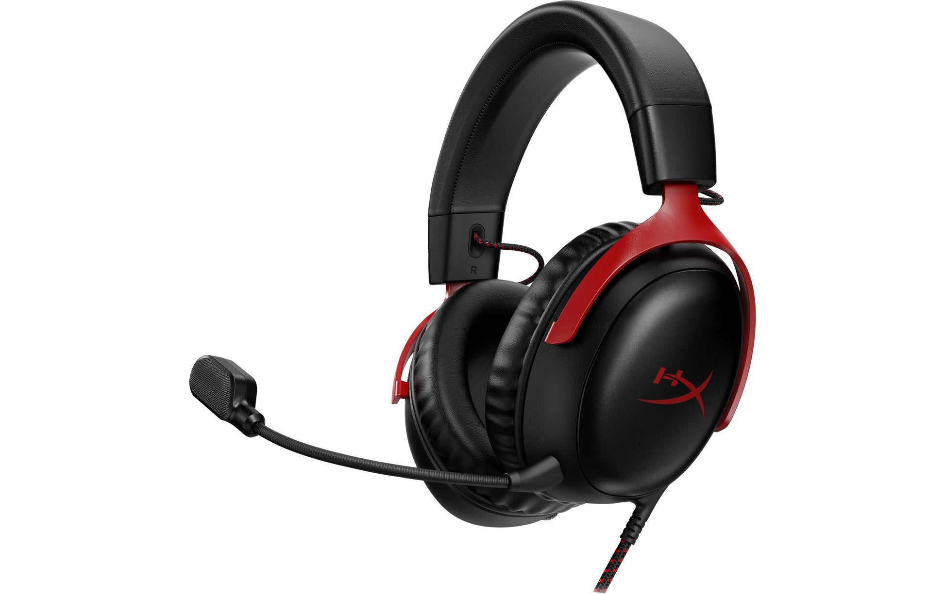 HyperX Cloud III – Gaming-Headset (Over-Ear) – USB-A, abnehmbares Mikrofon – Schwarz/Rot – für Xbox Series X