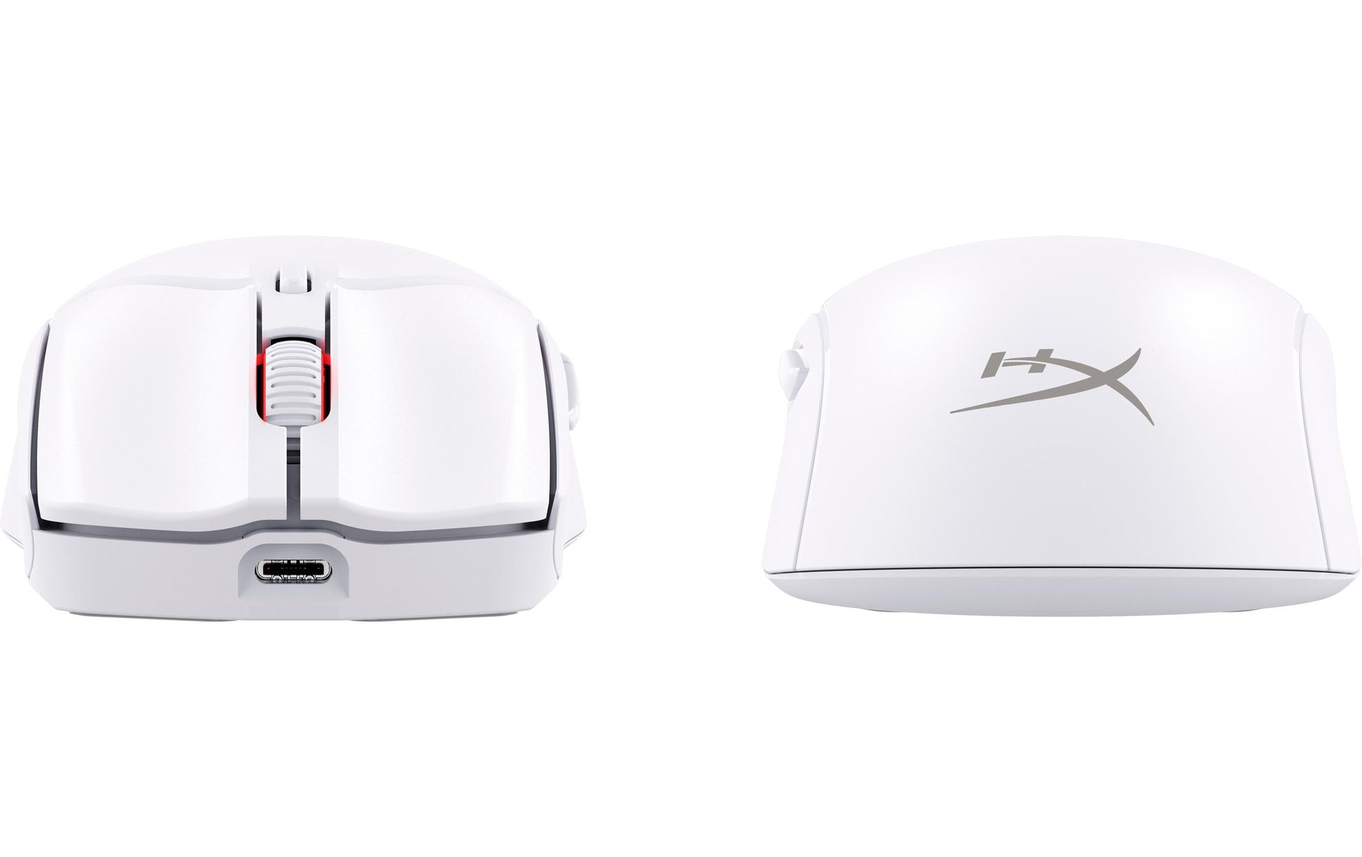HyperX Pulsefire Haste 2 Gaming-Maus – kabellos, 1000 Hz, 6 Tasten, für Rechtshänder, Daumentaste, Weiss