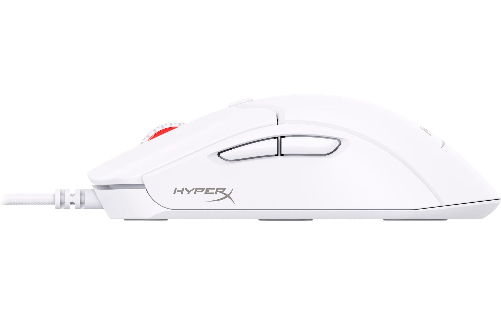HyperX Pulsefire Haste 2 Gaming-Maus – kabelgebunden, 26'000 dpi, 8'000 Hz, 6 Tasten, für Rechtshänder, weiss