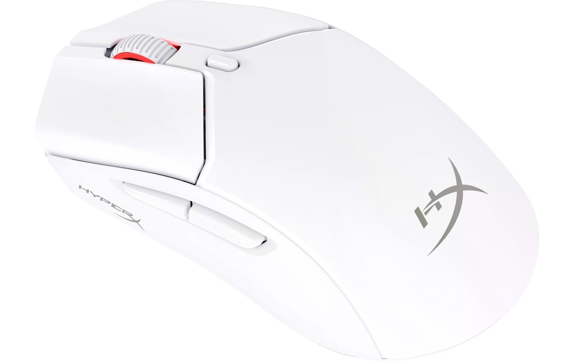 HyperX Pulsefire Haste 2 Gaming-Maus – kabellos, 1000 Hz, 6 Tasten, für Rechtshänder, Daumentaste, Weiss