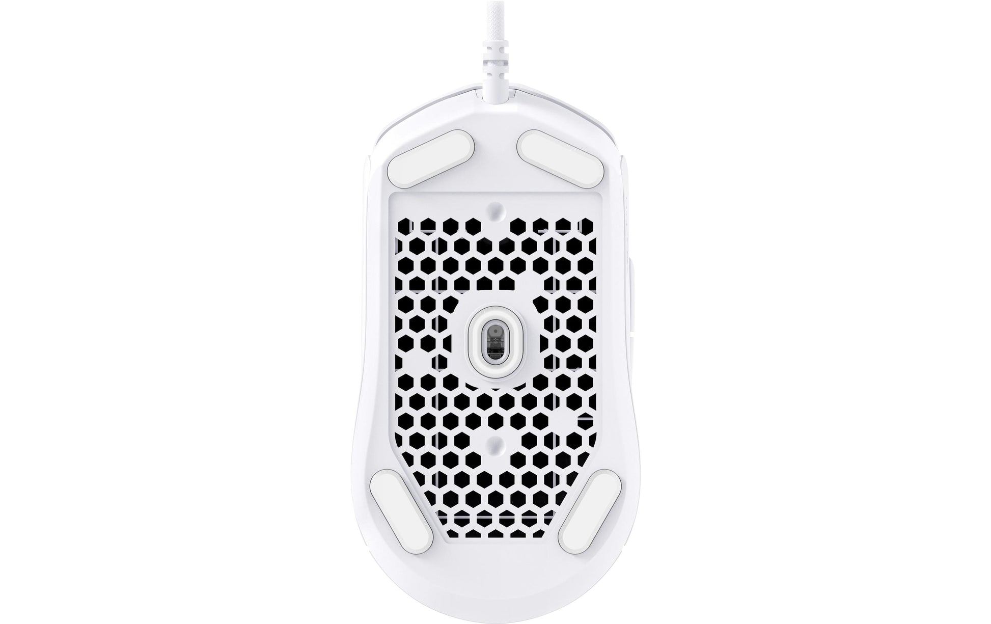 HyperX Pulsefire Haste 2 Gaming-Maus – kabelgebunden, 26'000 dpi, 8'000 Hz, 6 Tasten, für Rechtshänder, weiss