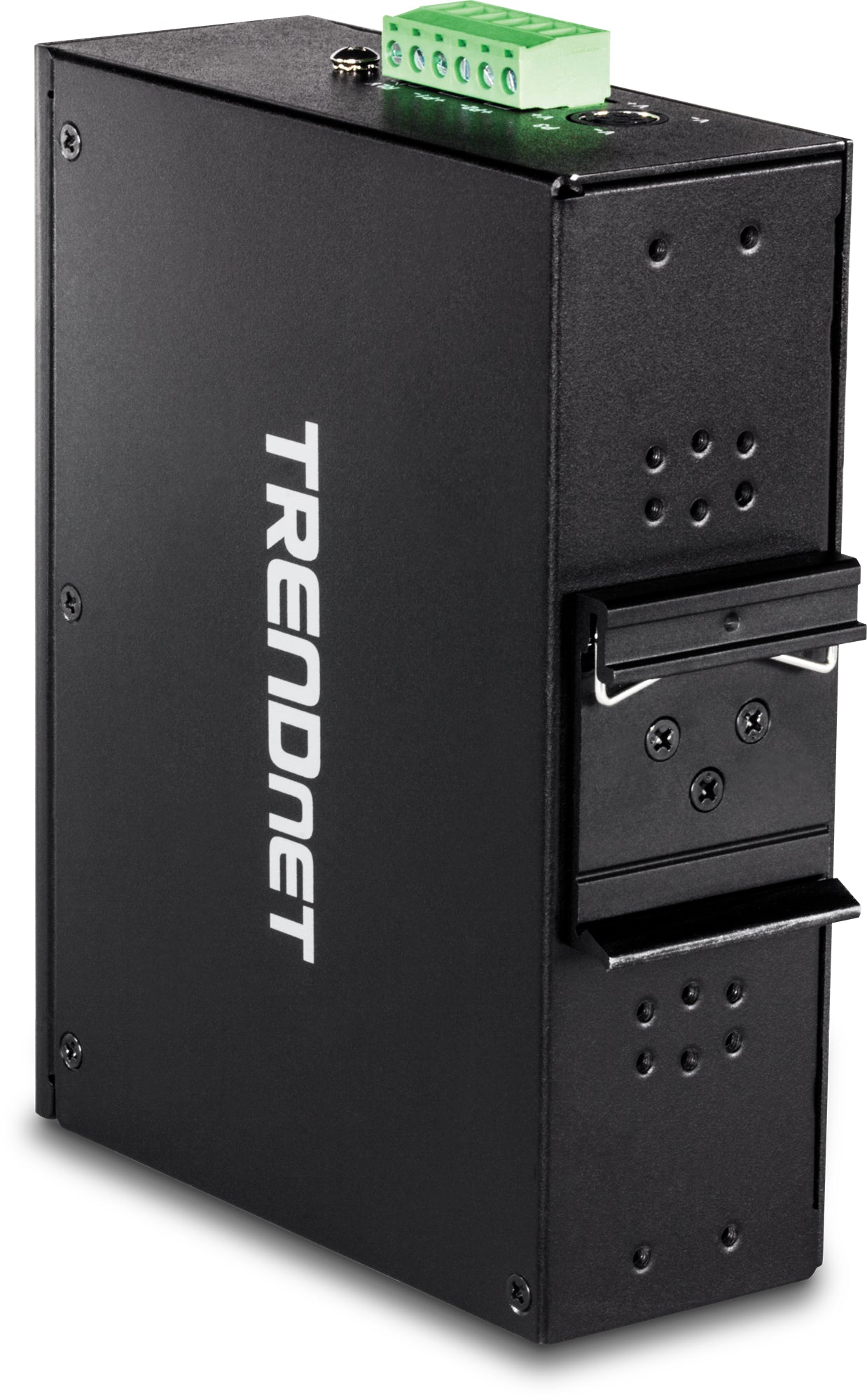 TRENDnet TI-PG102 – Unmanaged Switch – 8× 1G PoE+, 2× 1G (RJ-45/SFP shared), PoE-Budget 240 W, DIN-Rail