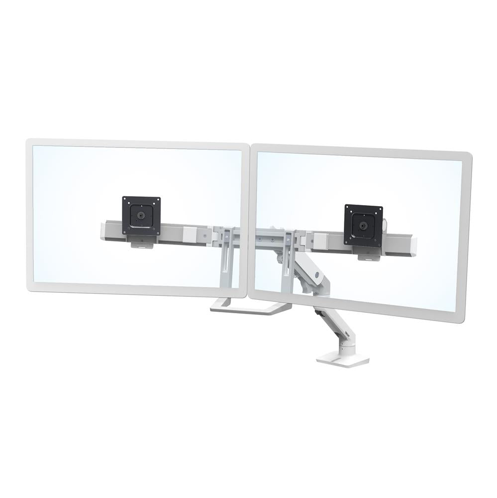 Ergotron HX DESK – Monitorarm, Dual, bis 32", 2,3–7,9 kg, neigbar, weiss