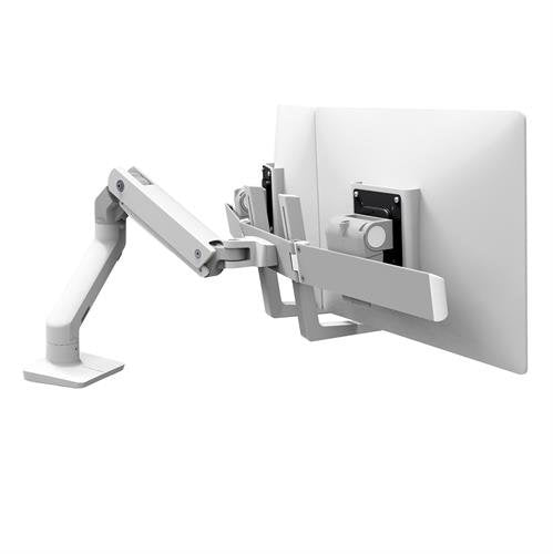Ergotron HX DESK – Monitorarm, Dual, bis 32", 2,3–7,9 kg, neigbar, weiss