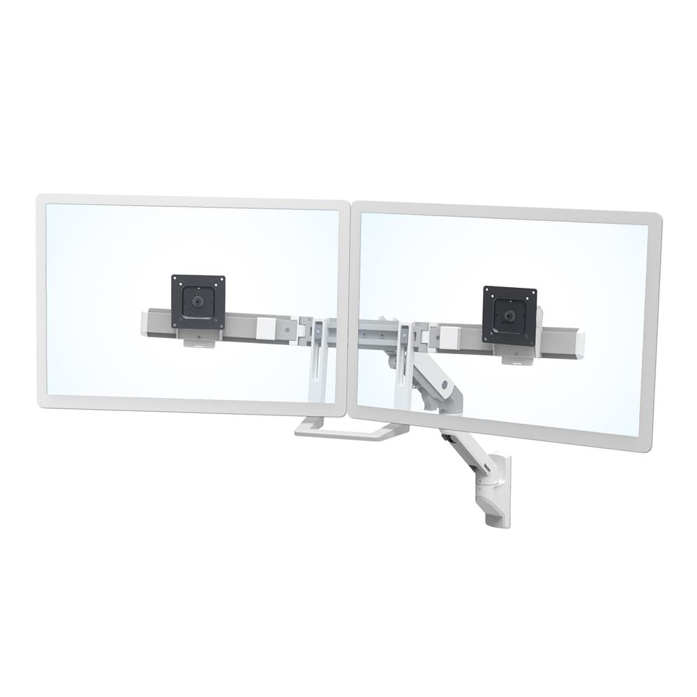 Ergotron HX MISD – Wandhalterung, Dual, bis 32", 7,9 kg, Lift, Weiss
