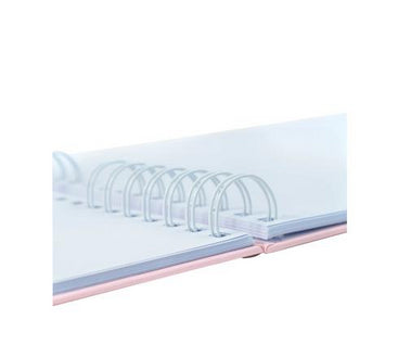 Exacompta Fotobuch Autentik – 320 × 220 mm, rosa, mit Spiralbindung, Karton