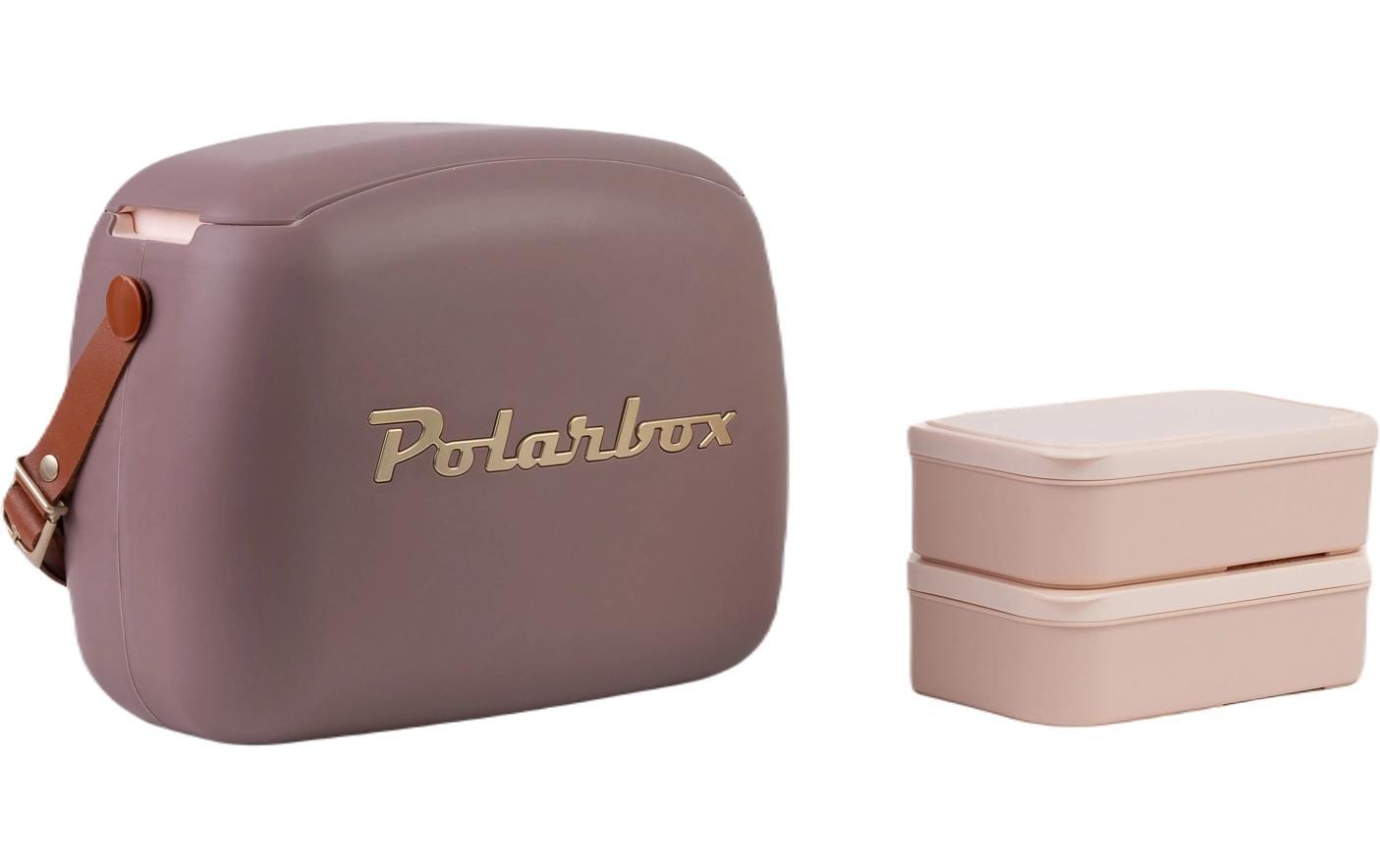 Polarbox Kühltasche – passiv, 24 h, verstellbarer Schultergurt – 6 l – braun