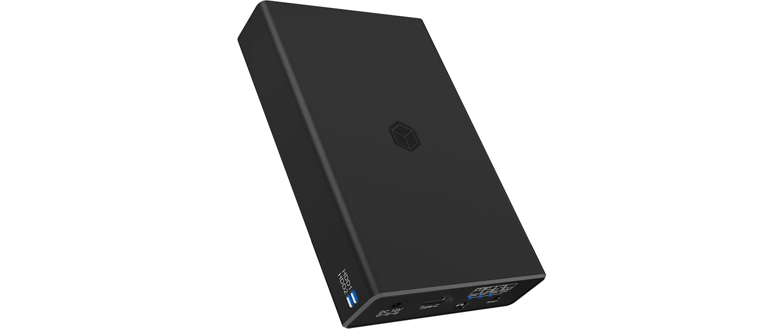 RaidSonic ICY BOX IB-RD2253-C31 – 2-Bay Desktop RAID-Gehäuse – für 2,5" HDD/SSD, SATA