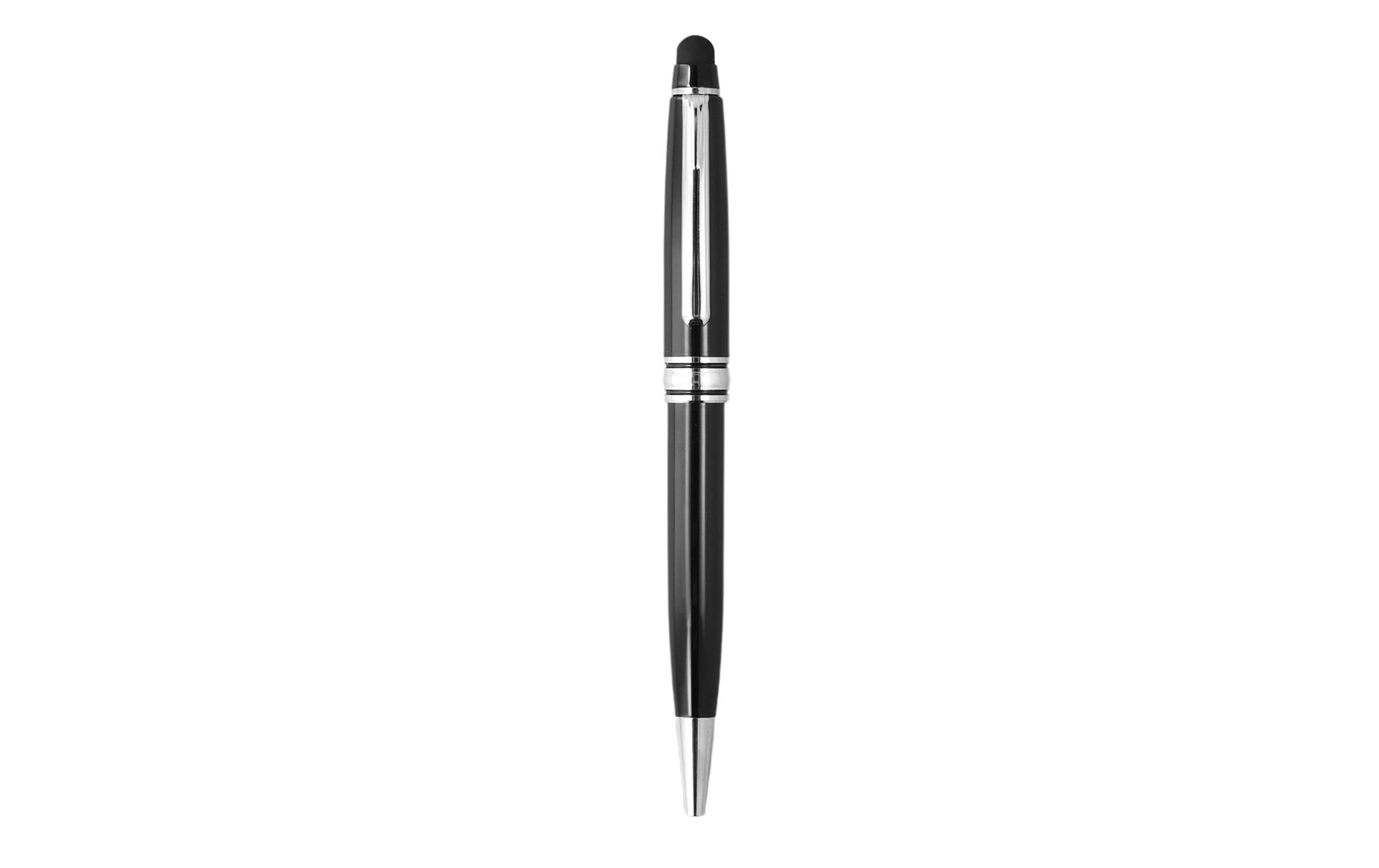 4smarts Eingabestift für Smartphone und Tablet – 2-in-1, mit Clip – Silber