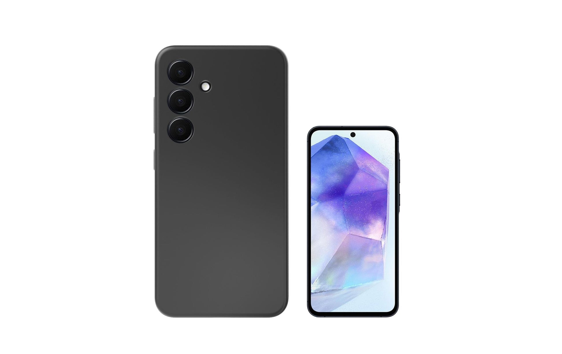4smarts Backcover – für Samsung Galaxy A55 – Silikon, schwarz