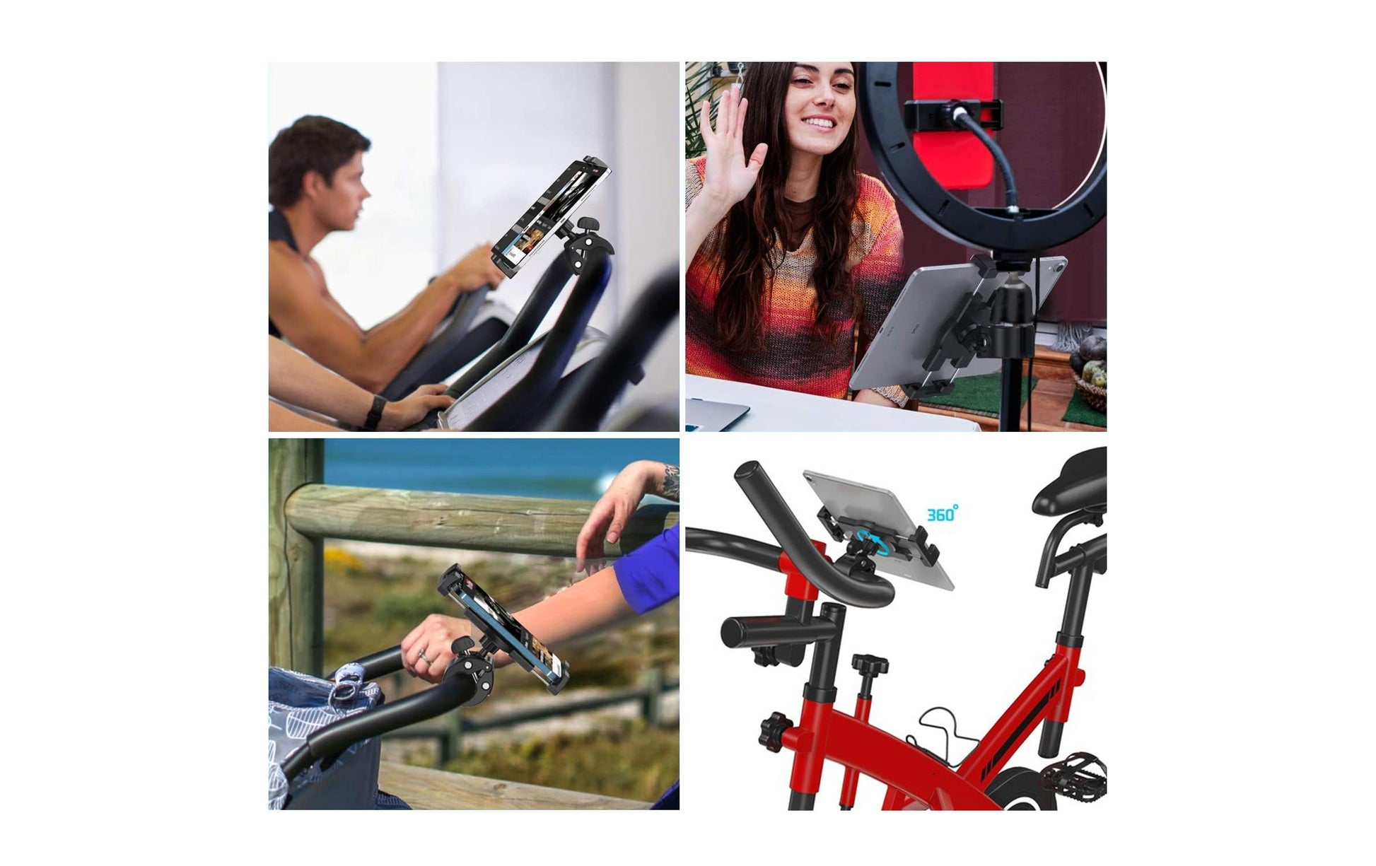 4smarts ErgoFix H24 Tablet-Arm (Tischklemme) – für Tablets bis 14,6" – Ausziehbar – Schwarz