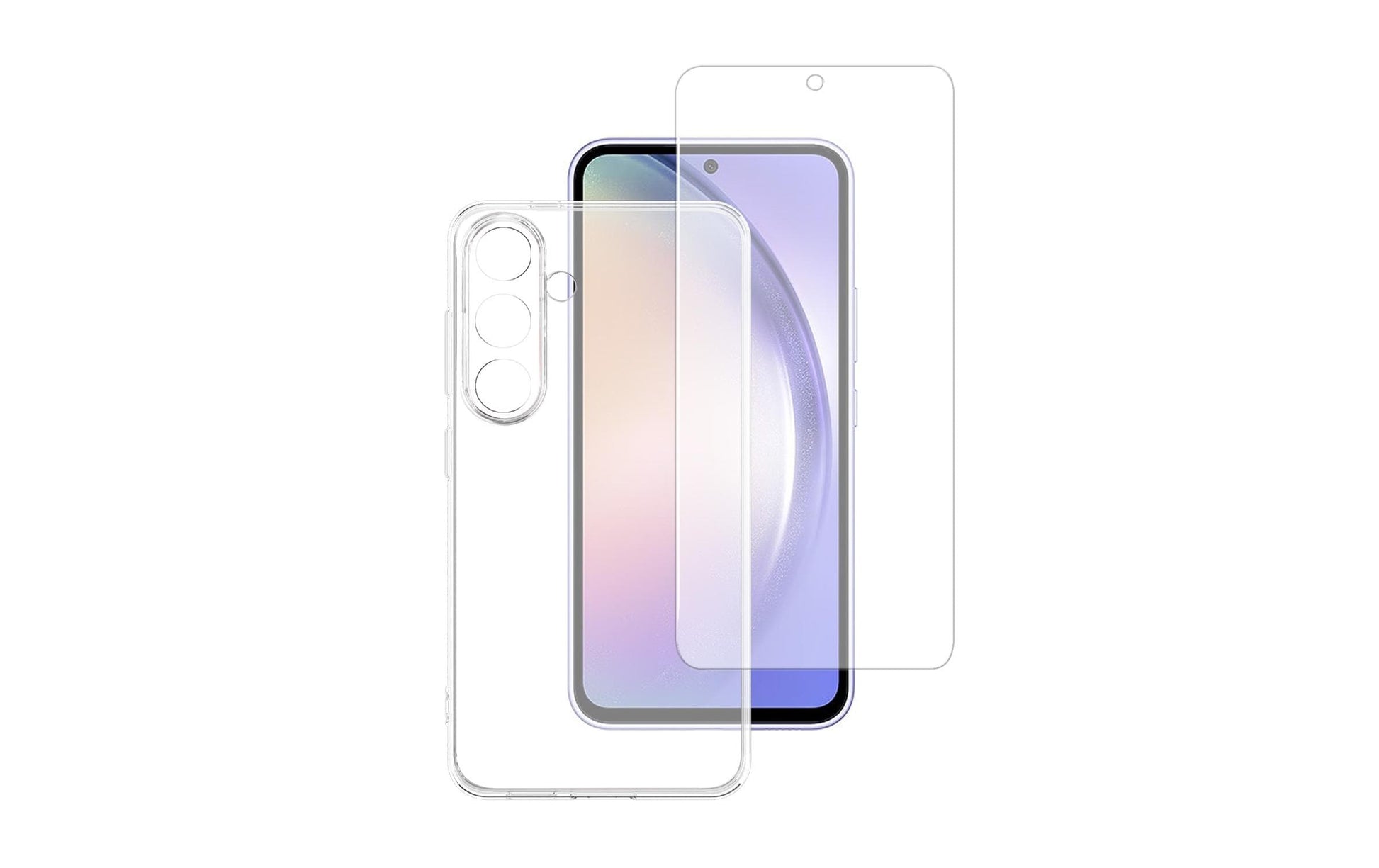 4smarts 360° Schutz Set – Backcover – für Samsung Galaxy A35 5G, Transparent, Displayschutz enthalten