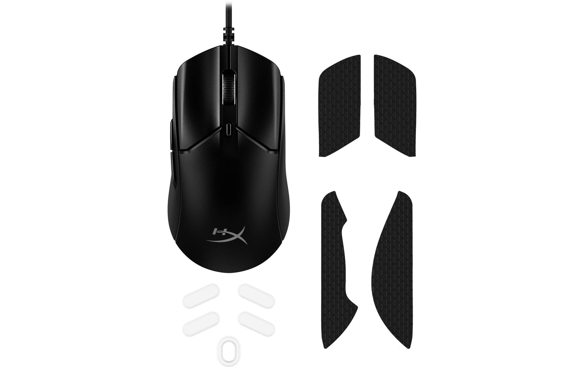 HyperX Pulsefire Haste 2 Gaming-Maus – Verkabelt, 6 Tasten, Rechtshänder, Beleuchtung, Schwarz