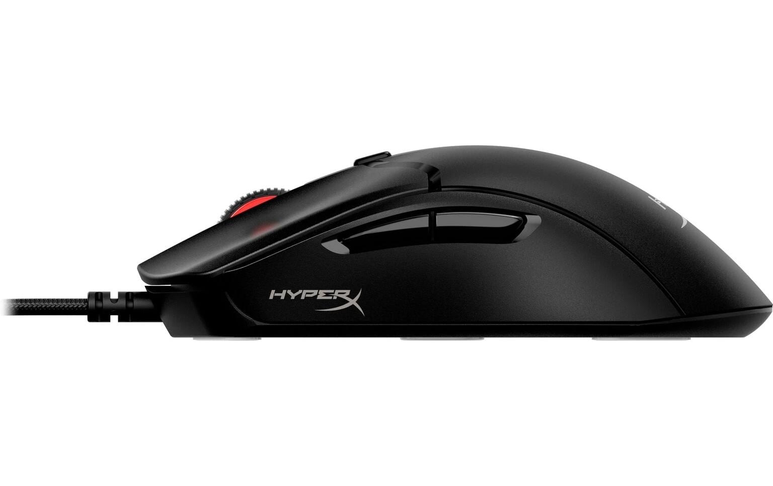 HyperX Pulsefire Haste 2 Gaming-Maus – Verkabelt, 6 Tasten, Rechtshänder, Beleuchtung, Schwarz
