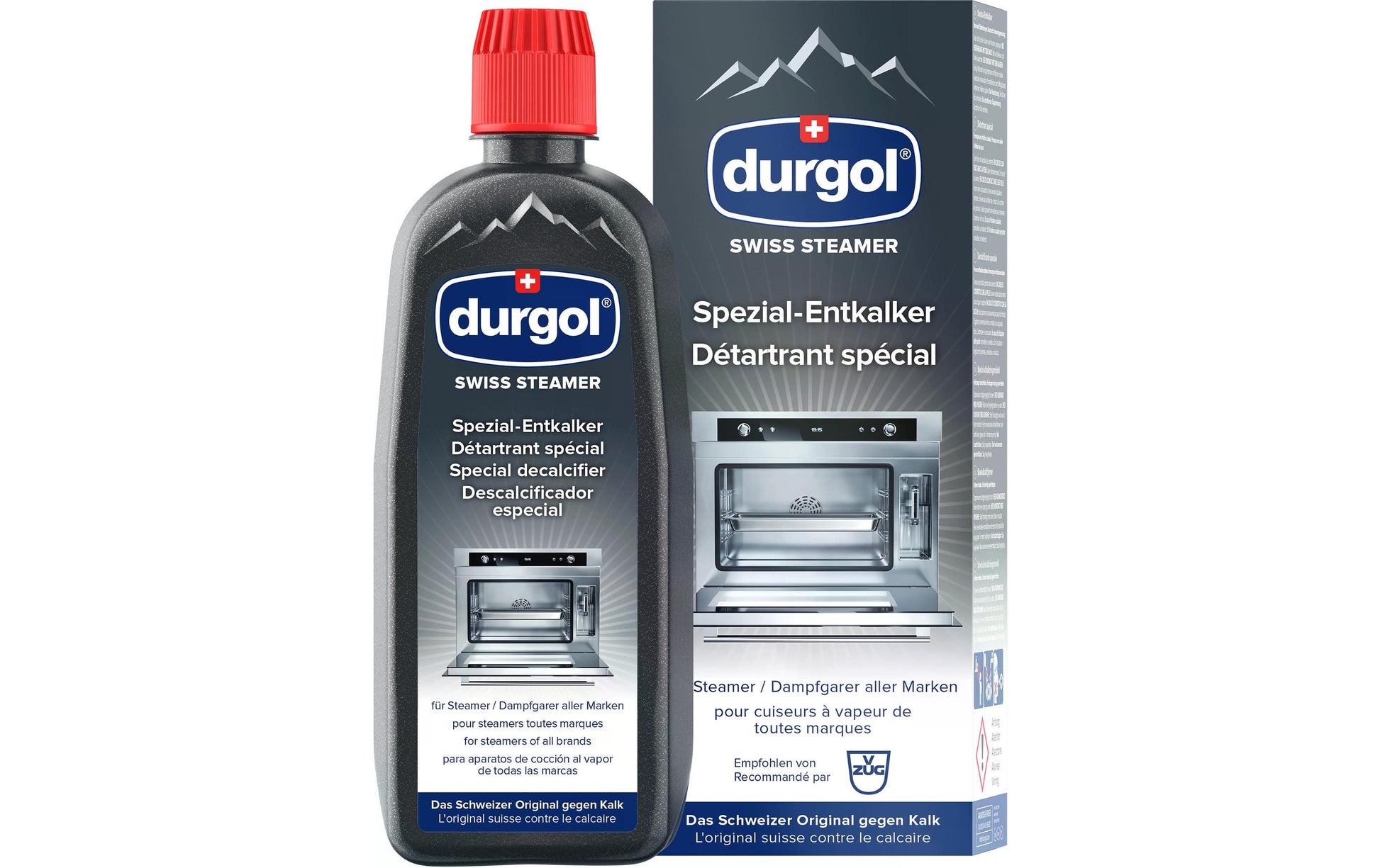 Durgol Swiss Steamer Entkalker – für Dampfgarer – Flüssigkeit, Flasche – 500 ml