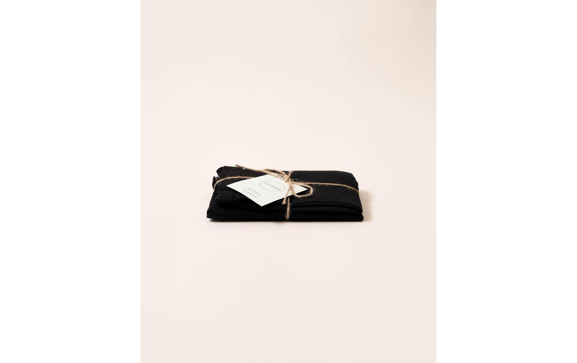 Esmée Stofftasche, Baumwolle/Leinen, Schwarz, 470×400×50 mm, Lange Henkel
