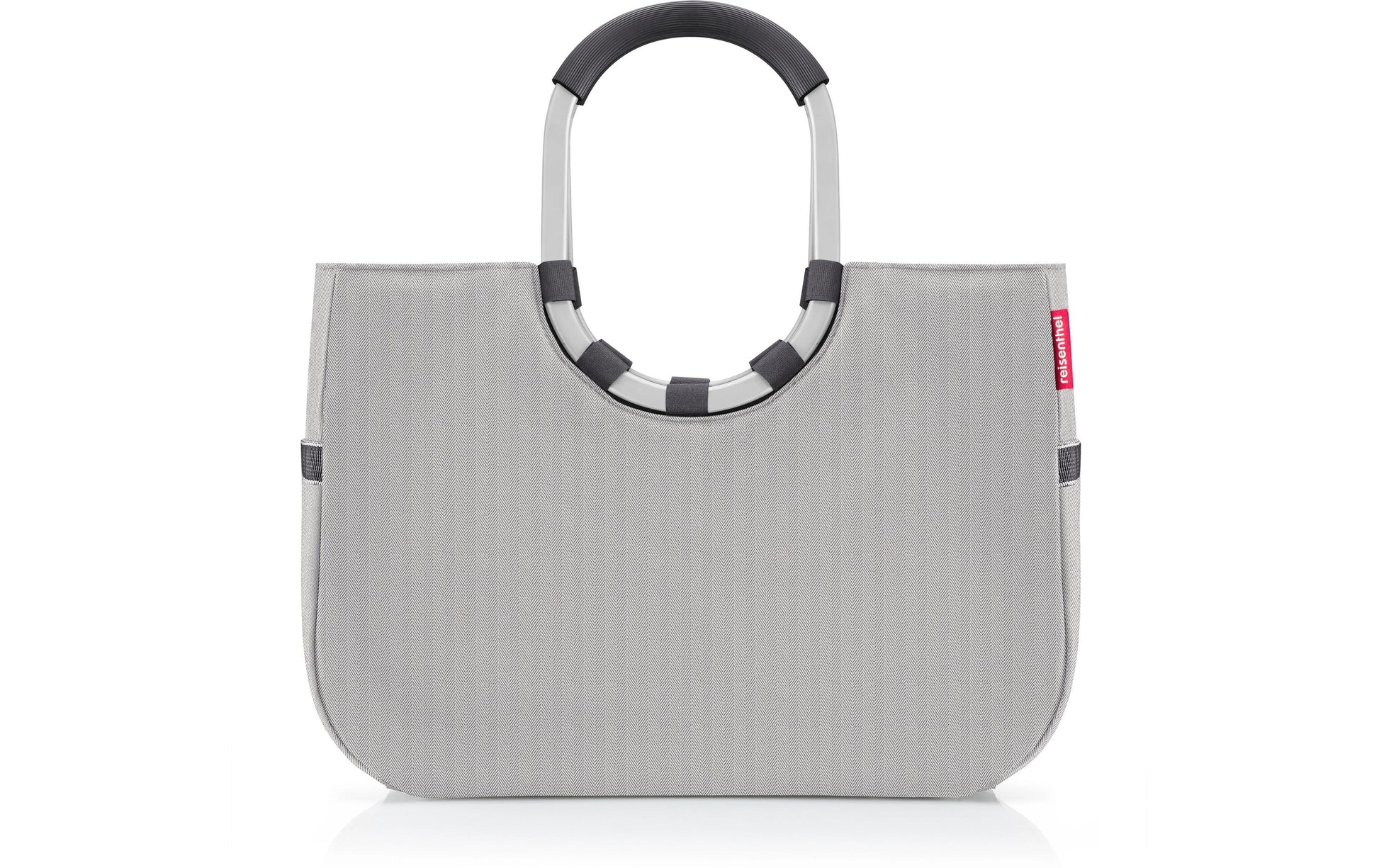 Reisenthel Stofftasche Polyester, Motiv Herringbone Grau, 460×345×250 mm