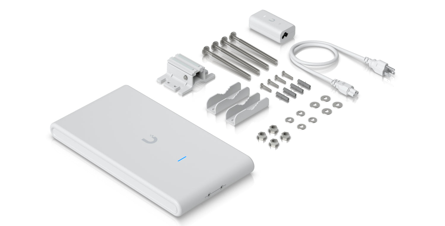 Ubiquiti U6-MESH-PRO – Access Point – Wi‑Fi 6 (2,4/5 GHz), 2,4 Gbit/s, GbE, PoE, Wandmontage