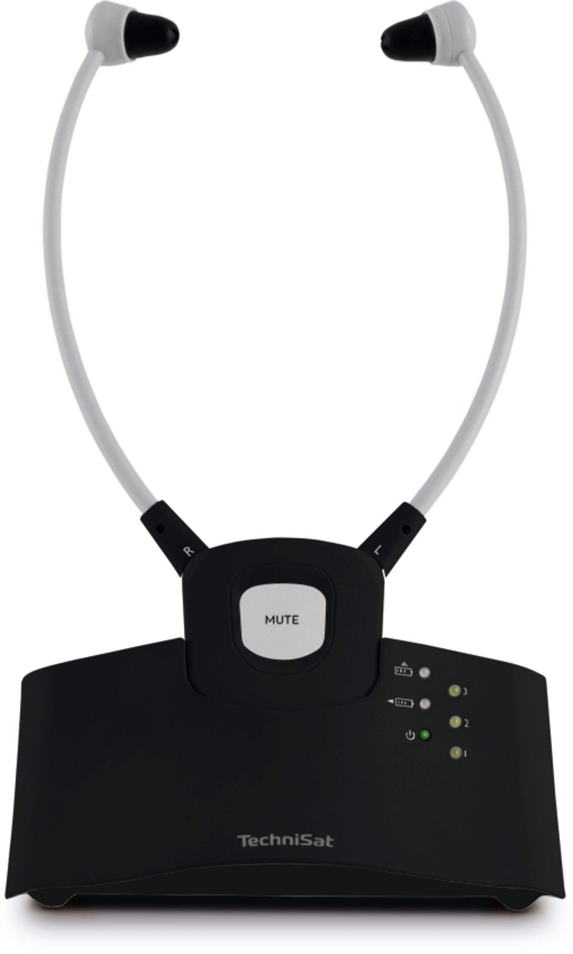 TechniSat Stereoman ISI 3 In-Ear Kopfhörer – Kabel + 2,4-GHz-Funk, 3,5 mm Klinke, Schwarz