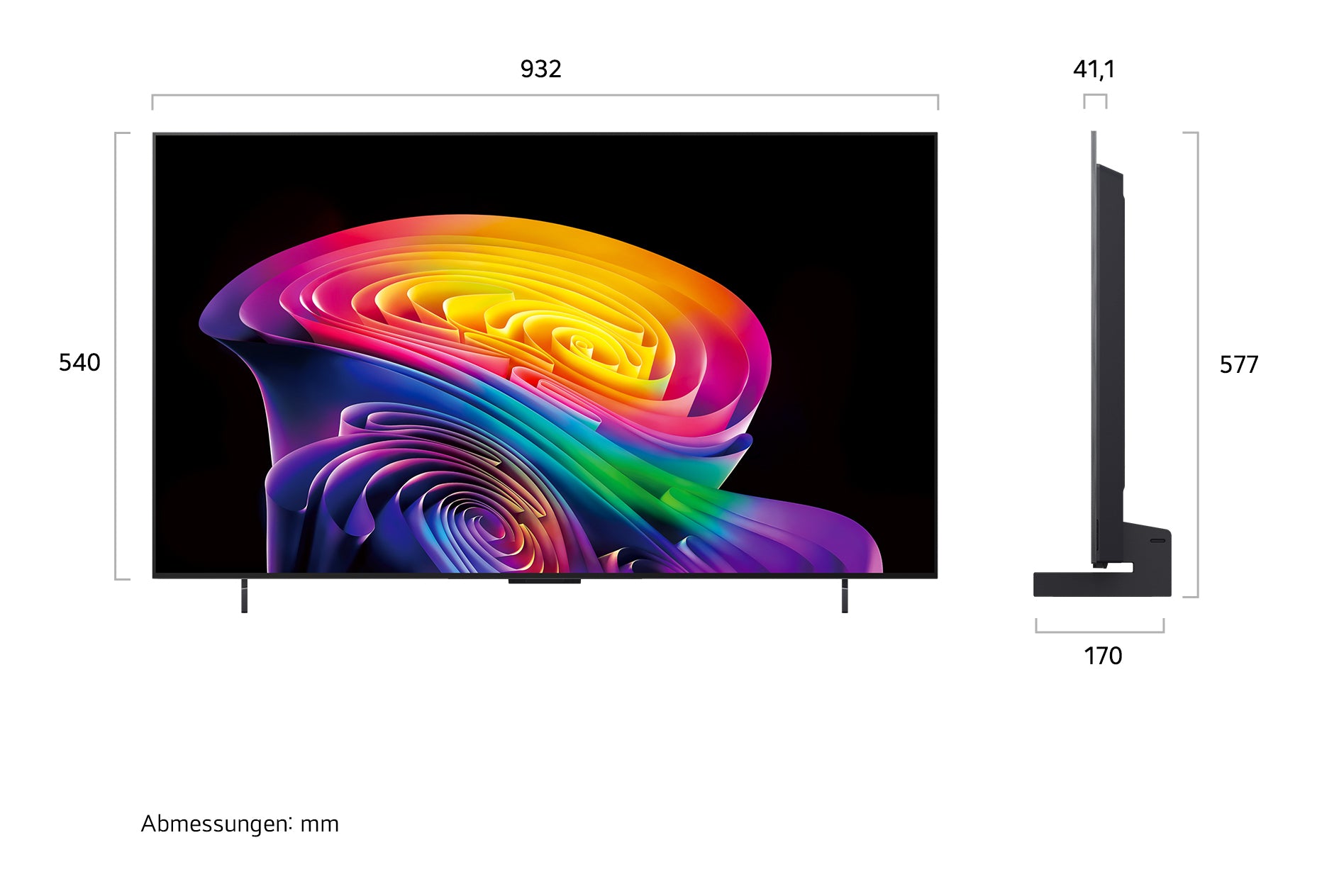 LG OLED42C67LA – 42" TV – 4K UHD – OLED – webOS 26 – 165 Hz – Dolby Vision