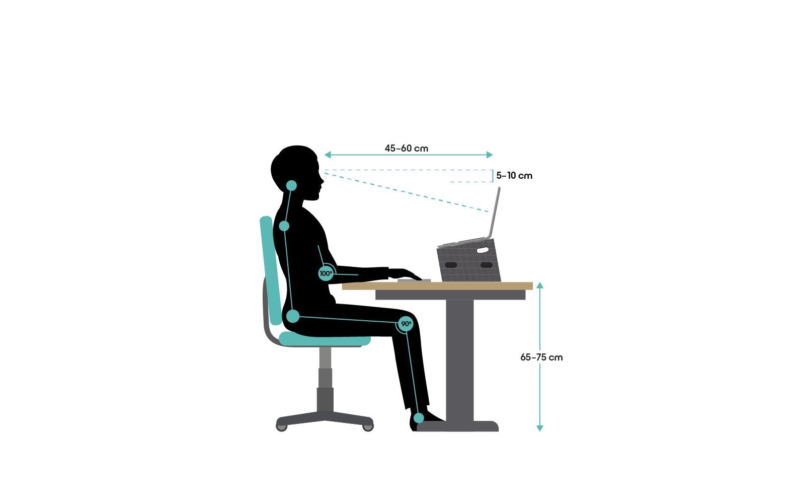 Smart Stand Laptop-Ständer – bis 16", mit 2 Lüftern – Kirschrot