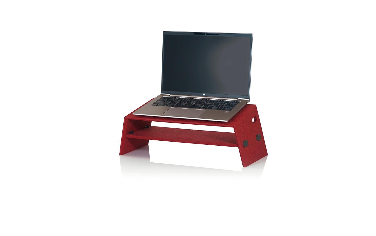 Smart Stand Laptop-Ständer – bis 16", mit 2 Lüftern – Kirschrot