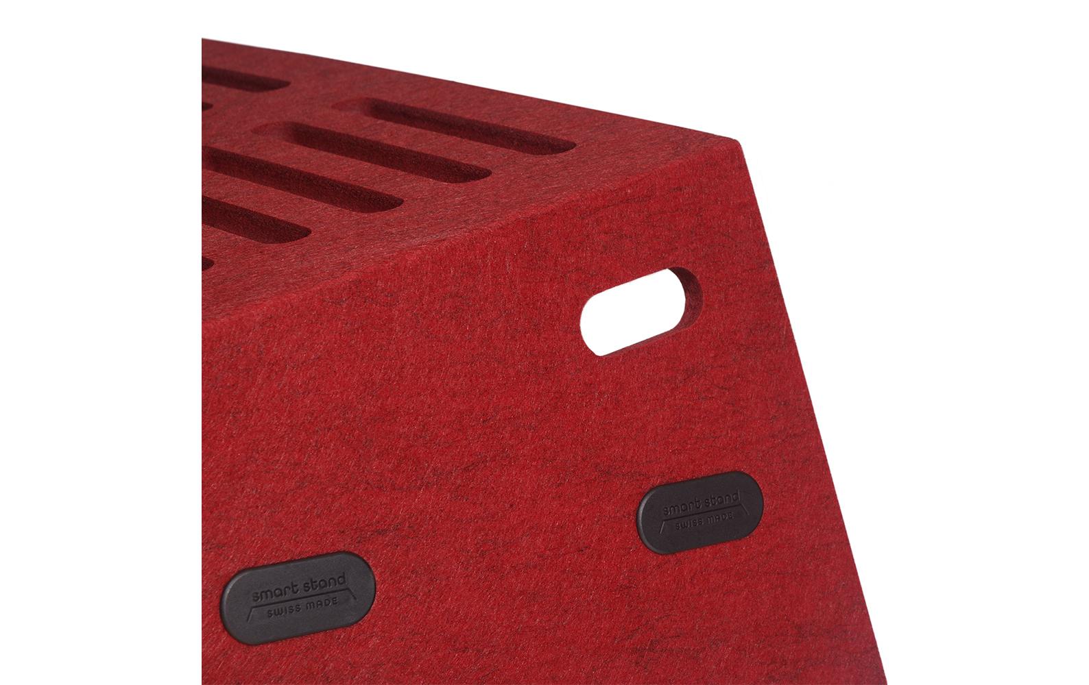 Smart Stand Laptop-Ständer – bis 16", mit 2 Lüftern – Kirschrot