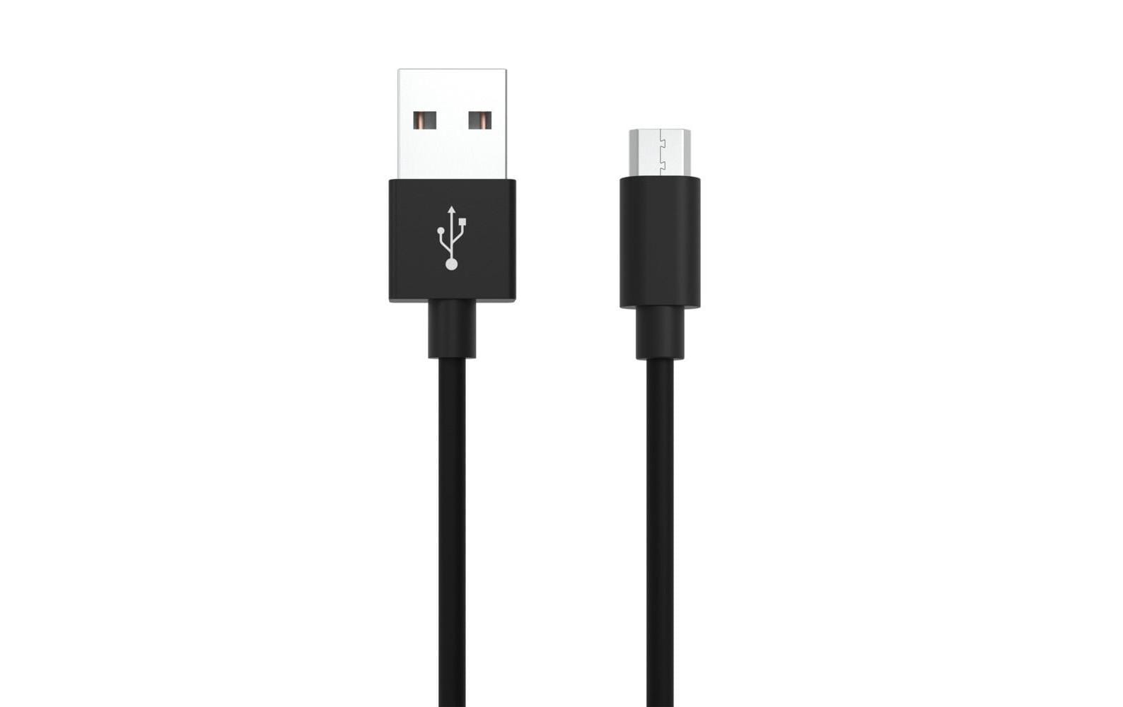 Ansmann USB-A auf Micro-USB-B Kabel – USB 2.0 (480 Mbit/s) – 1,2 m – Schwarz