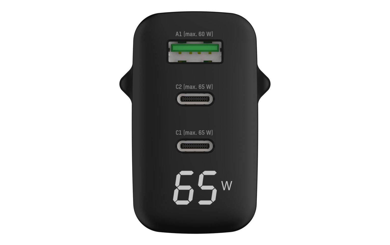 Ansmann Home Charger HC365PD Ladegerät – 65 W, 2× USB-C + 1× USB-A, GaN – für USB-Geräte