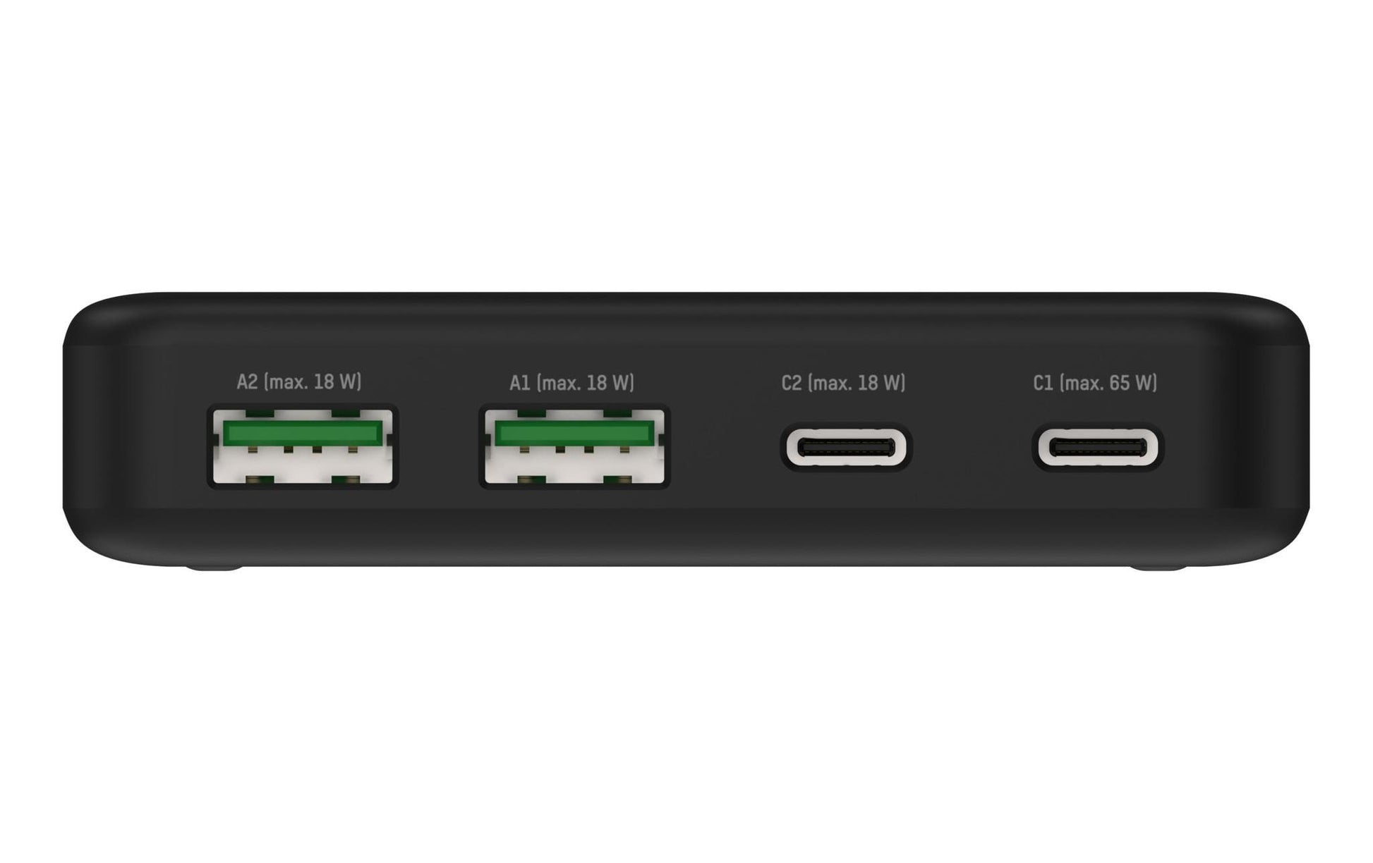 Ansmann DC465PD Netzteil – 65 W, 4× USB, PD, QC 3.0 – für Laptop, Smartphone