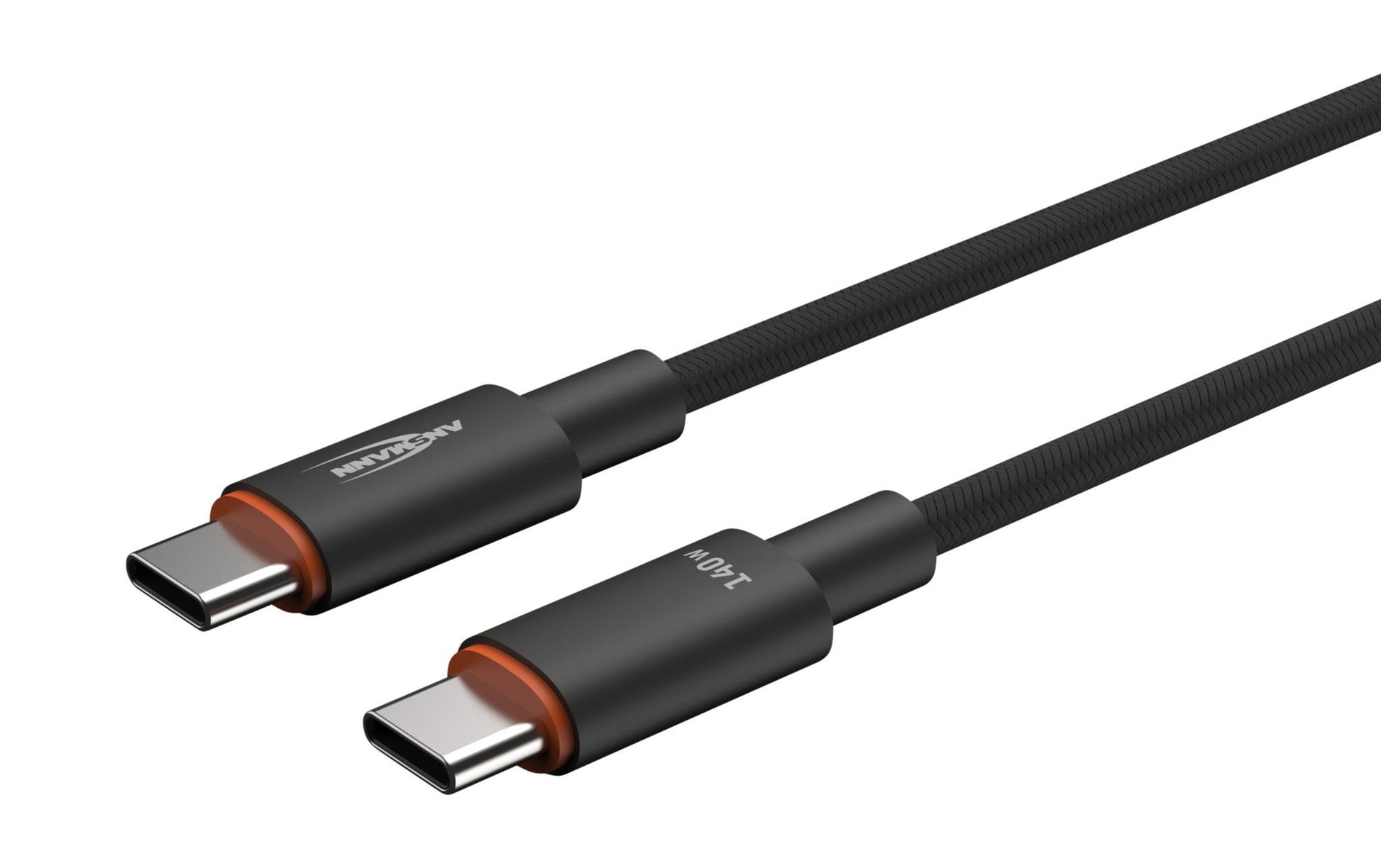 Ansmann USB-Kabel, USB-C zu USB-C, 0,6 m, USB 3, Lade-/Datenkabel