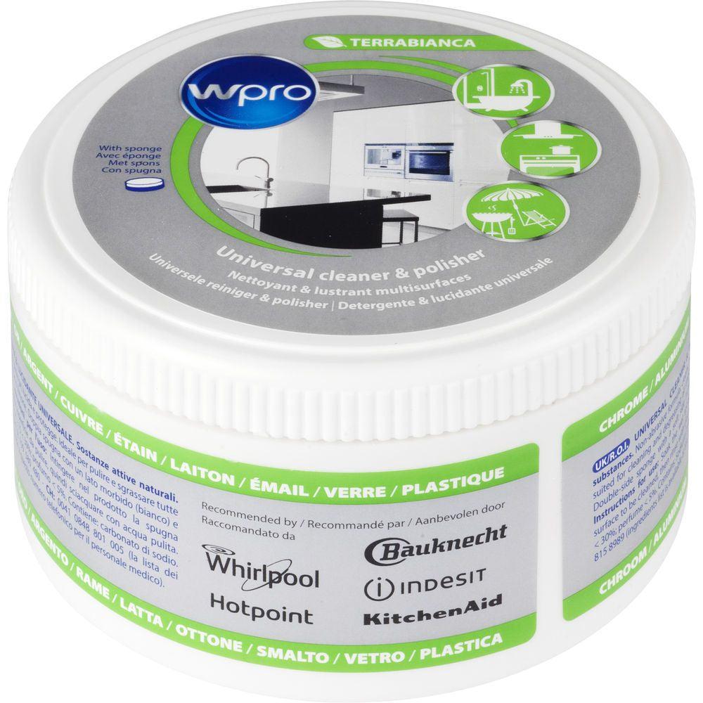 Wpro Terrabianca UNC501 Putzstein – für Edelstahl, Keramik, Glas – Zitrone – 250 g, 1 Stk.