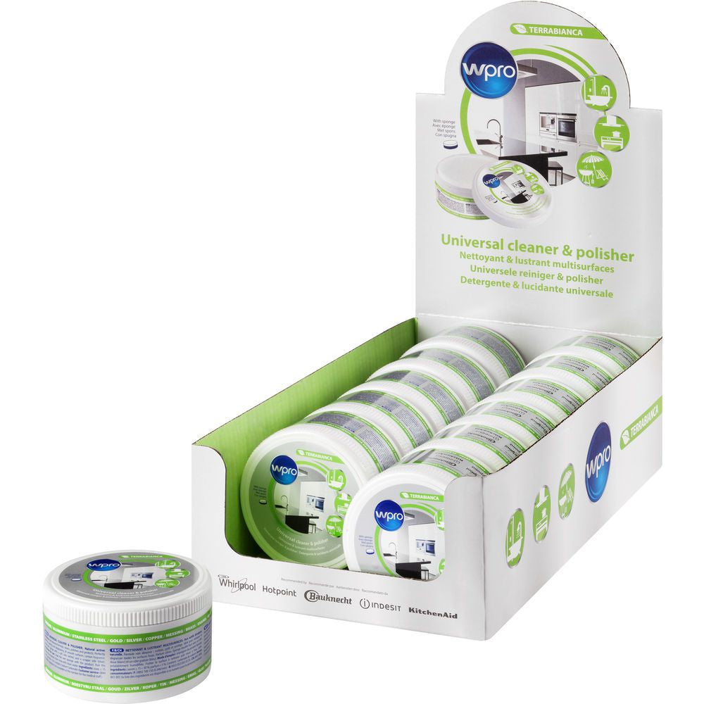 Wpro Terrabianca UNC501 Putzstein – für Edelstahl, Keramik, Glas – Zitrone – 250 g, 1 Stk.