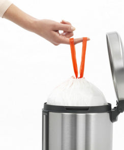 Brabantia NewIcon Treteimer – 5 l – Edelstahl, rund – Anti-Fingerprint, Anti-Rutsch-Basis