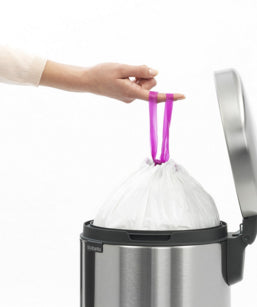 Brabantia NewIcon Treteimer – 12 l – Edelstahl, rund – Anti-Fingerprint, Anti-Rutsch