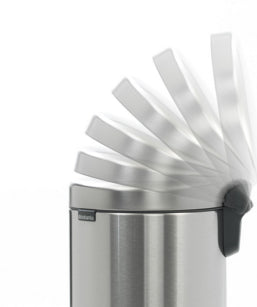 Brabantia NewIcon Treteimer – 12 l – Edelstahl, rund – Anti-Fingerprint, Anti-Rutsch