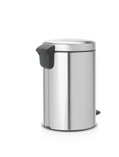 Brabantia NewIcon Treteimer – 12 l – Edelstahl, rund – Anti-Fingerprint, Anti-Rutsch