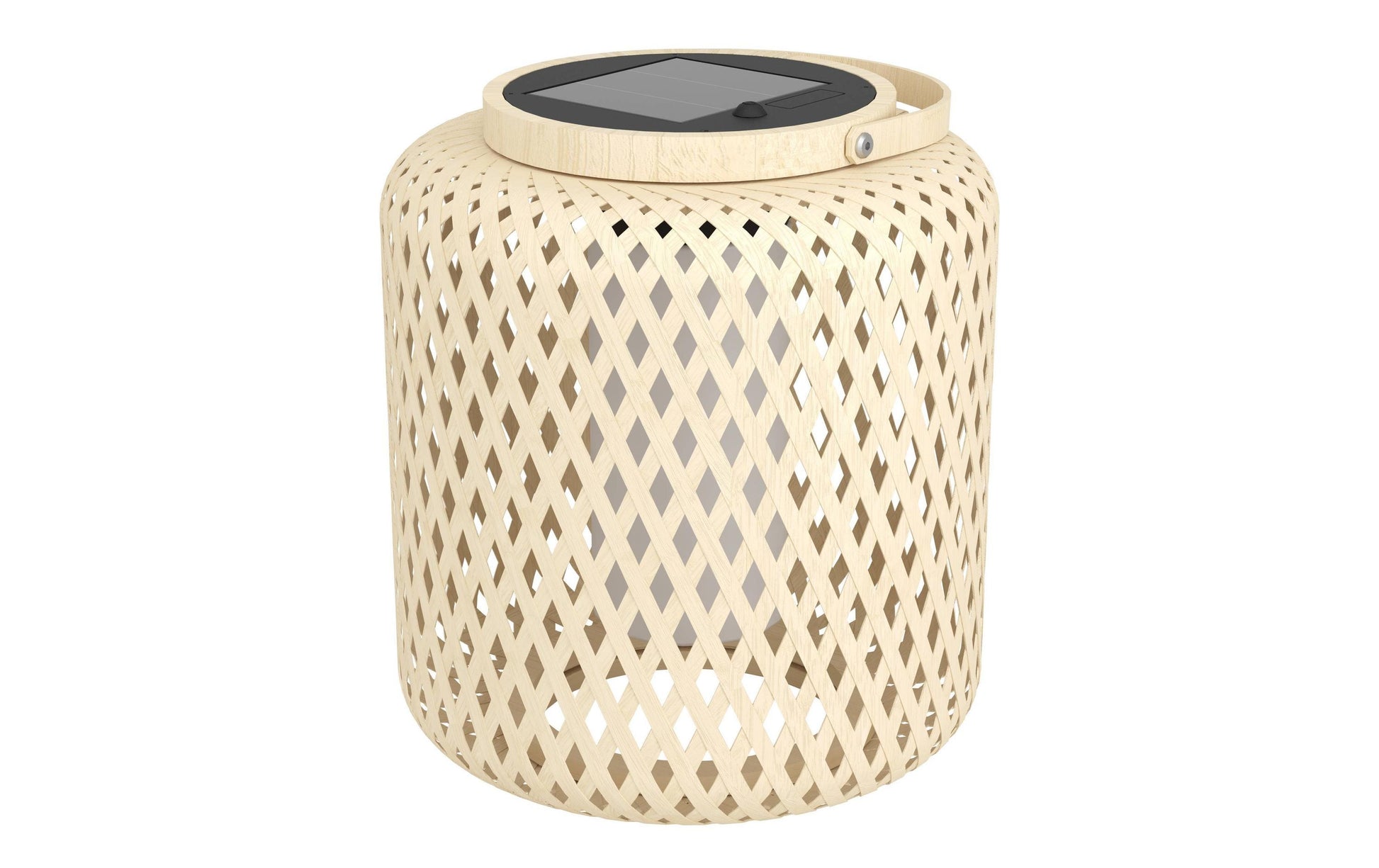EGLO Dekoleuchte Aussen – 300 lm, 2,5 W – Weiss, 4000 K – IP44 – Akku & Solar – Kunststoff, Stahl, Holz